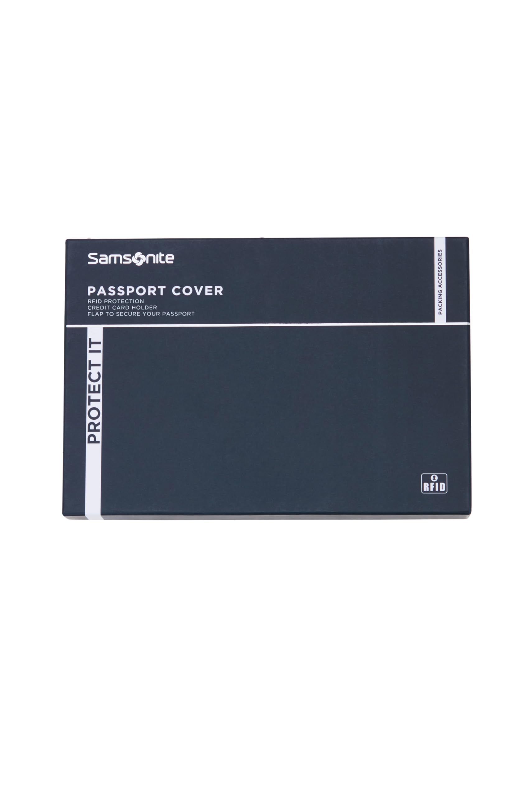 Samsonite TA Revolution - Porta passaporto in pelle – Protezione RFID, Custodia in vera pelle con 3 tasche per carte di credito, Aletta di sicurezza per passaporto, Accessorio da viaggio, Nero