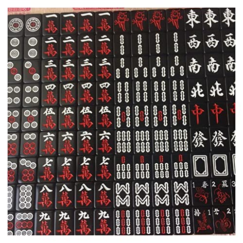 Juego de Mahjong VSOLS Negro y Oro Tamaño Estándar miniatura 3