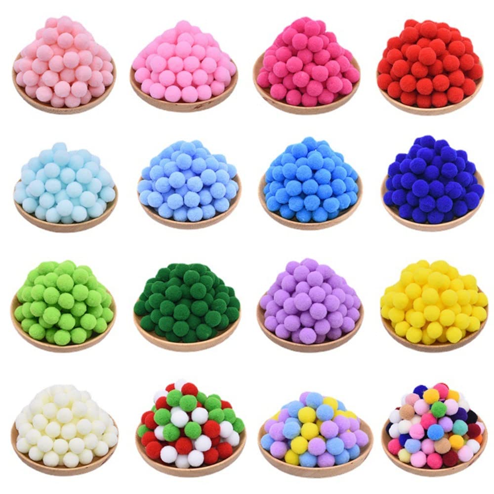 100 Pompons Zum Basteln, Flauschige Plüschbälle,  Produktbild-Vorschau 10