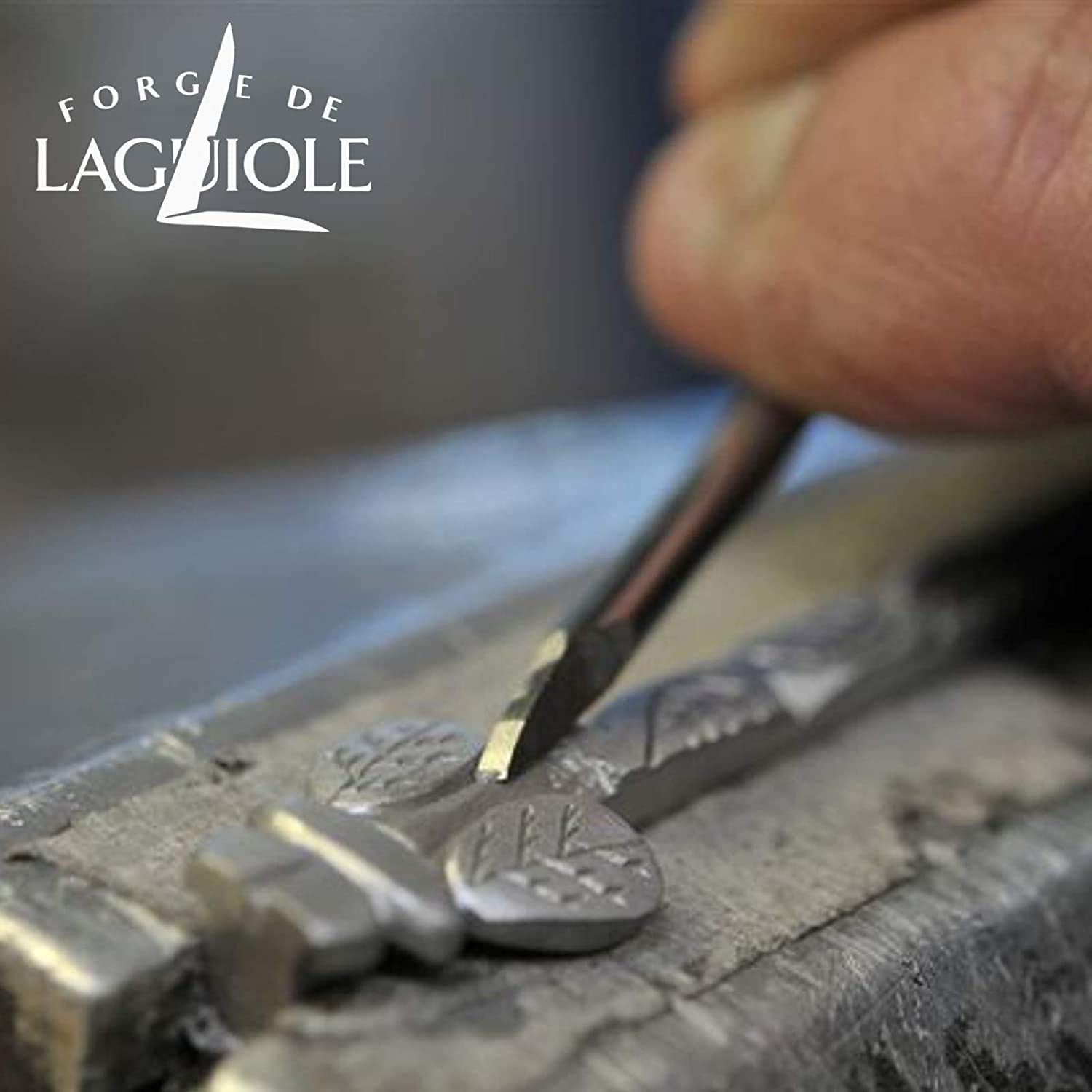 Forge De Laguiole Ménagère 1 couteau, 1 fourchette genévrier 2 Pièces INOX