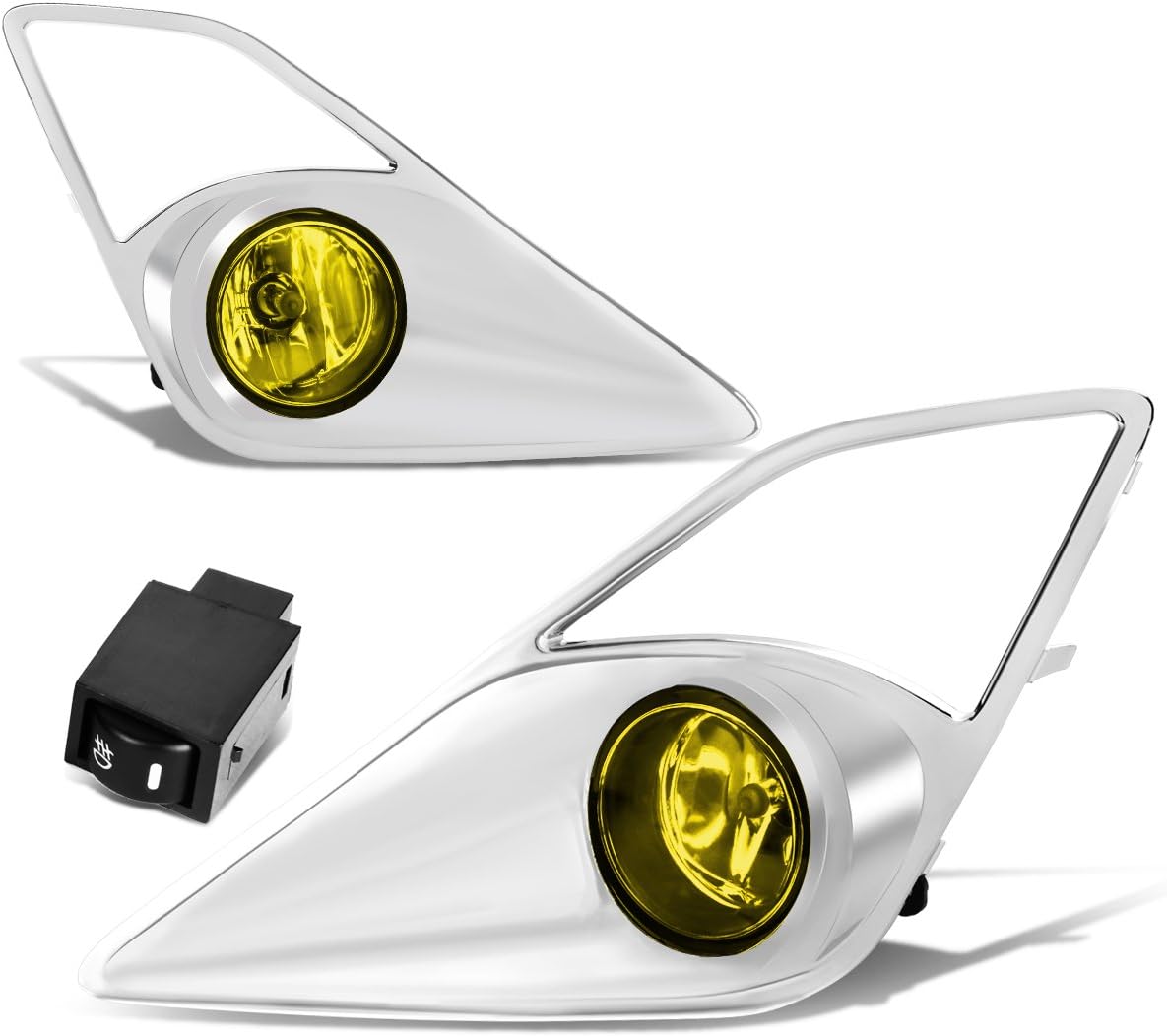 Auto Dynasty Fog Lights Assembly Compatible with 2013-2016 Scion FRS, Fog Lamp Replacement, Driver Passenger Side, Smoked Lens