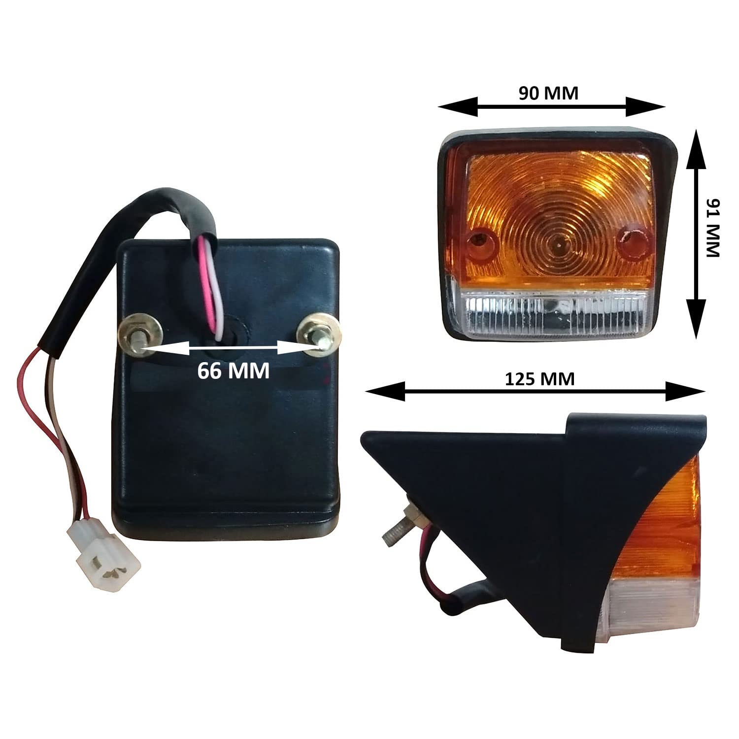 Anteriore Lato Indicatore Set Con 12v Lampadine Per per Mahindra Trattore Serie 4500 5500 6500 6000