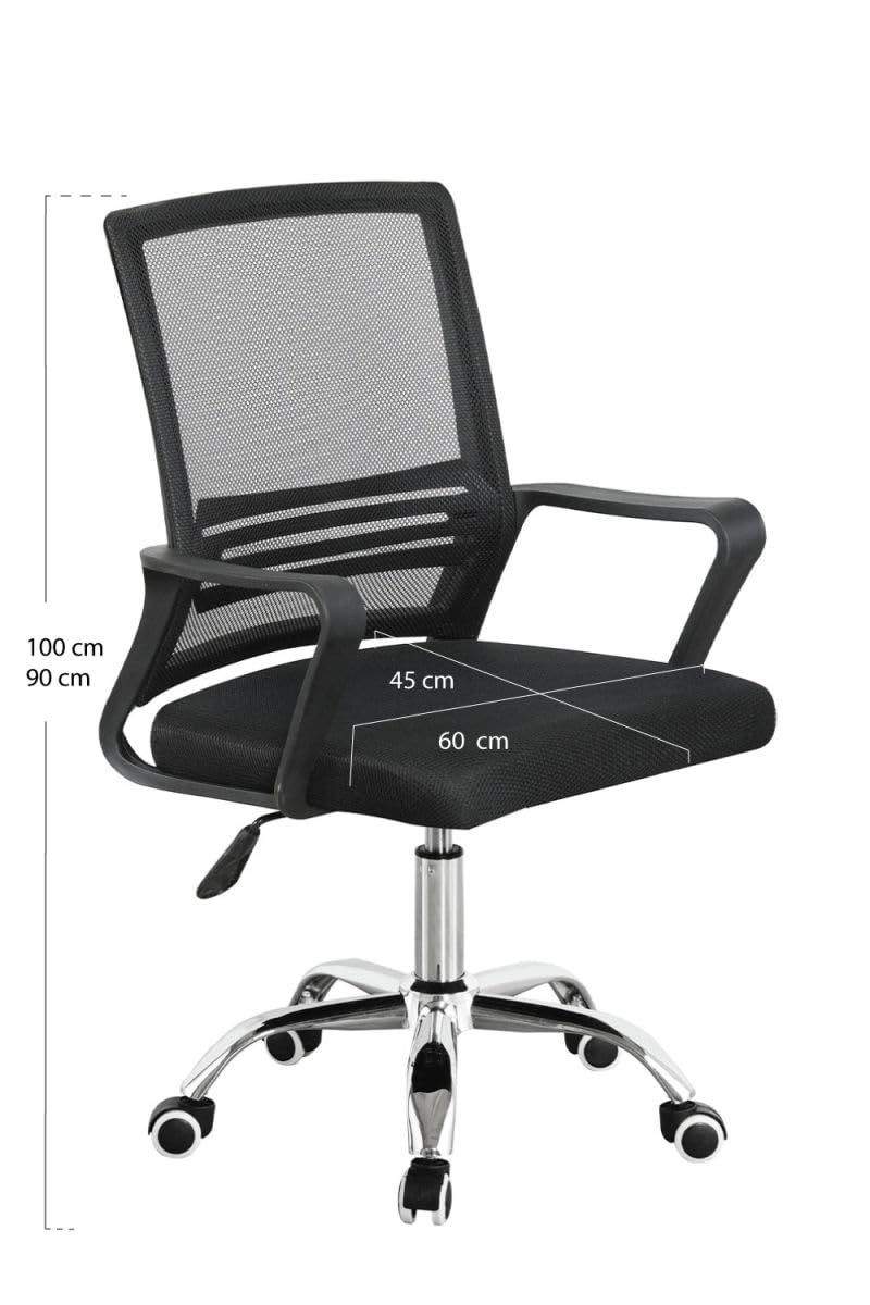 Funzi Silla de Oficina Negra Ergonomía para Escritorio Gaming