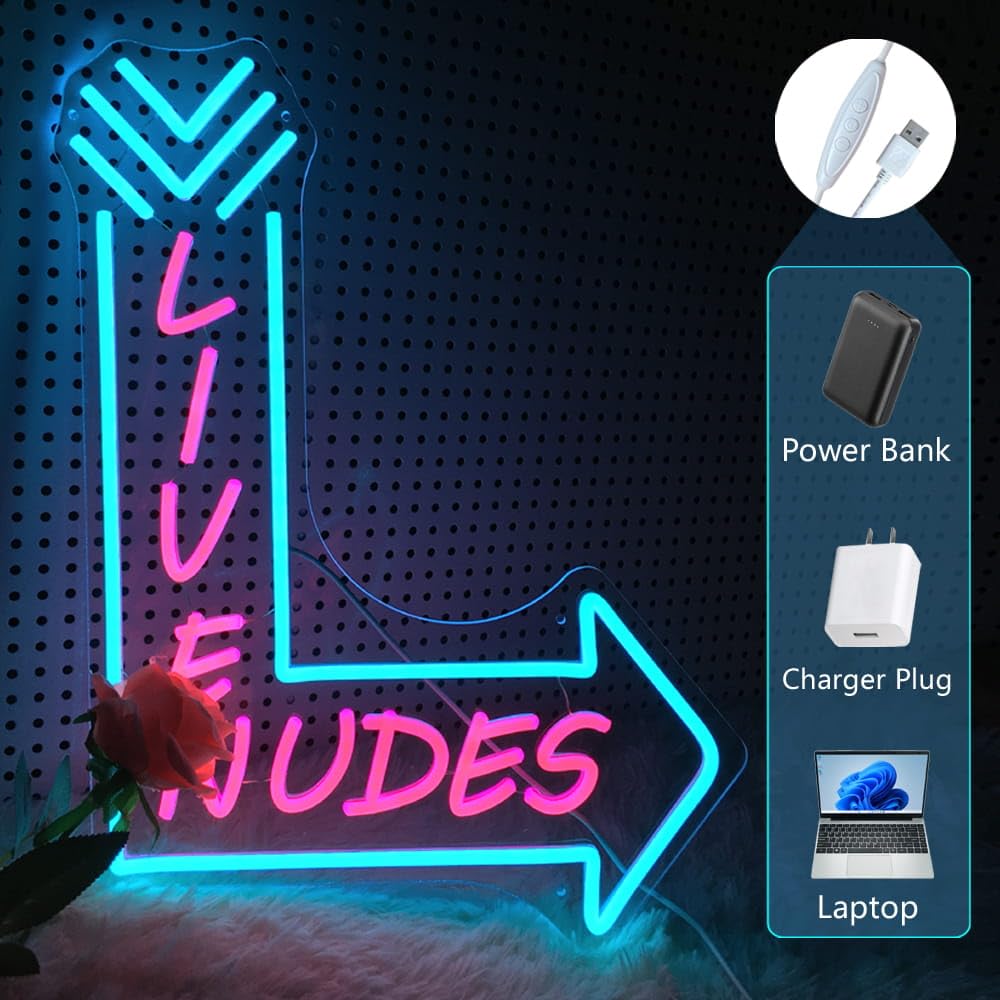 Large Neon Sign (20X15inches), Neon Signs for Man Cave & Home Art