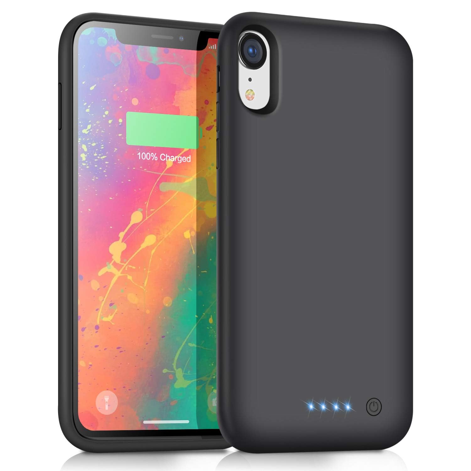 Coque de Batterie pour iPhone XR, Coque Chargeur Portable Batterie Externe Ultra, Power Bank Case pour iPhone XR [6,1 pouces]