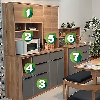 アルファタカバ キッチンボード キッチンカウンター レンジ台/食器棚 Amazon｜アルファタカバ オープン食器棚 120cm幅 レンジ台