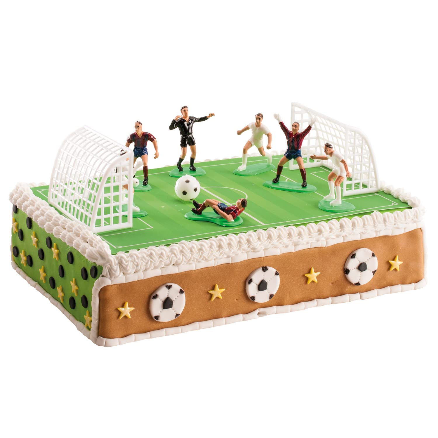 Disque terrain de foot en sucre – décor gâteau comestible Disque terrain de foot en sucre – décor gâteau comestible