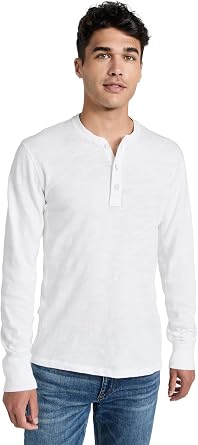 rag & bone Mens Long Sleeve Classic Henley