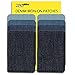 ZEFFFKA Premium Quality Denim Iron On Jean Patches No-Sew Shades of Blue 8 Pieces Cotton Jeans Repair Kit 2.2" by 3.3"