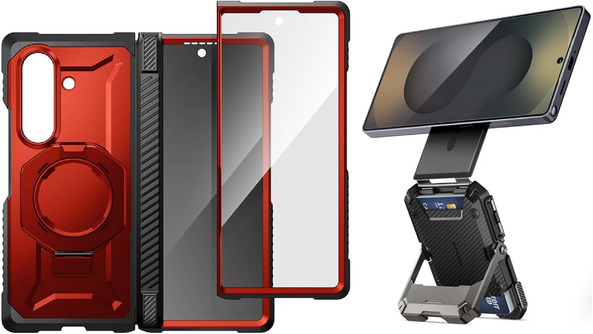SUPCASE for Galaxy Z Fold 8 Ultra Case (Unicorn Beetle Grip) - Bundle with Magnetic Wallet