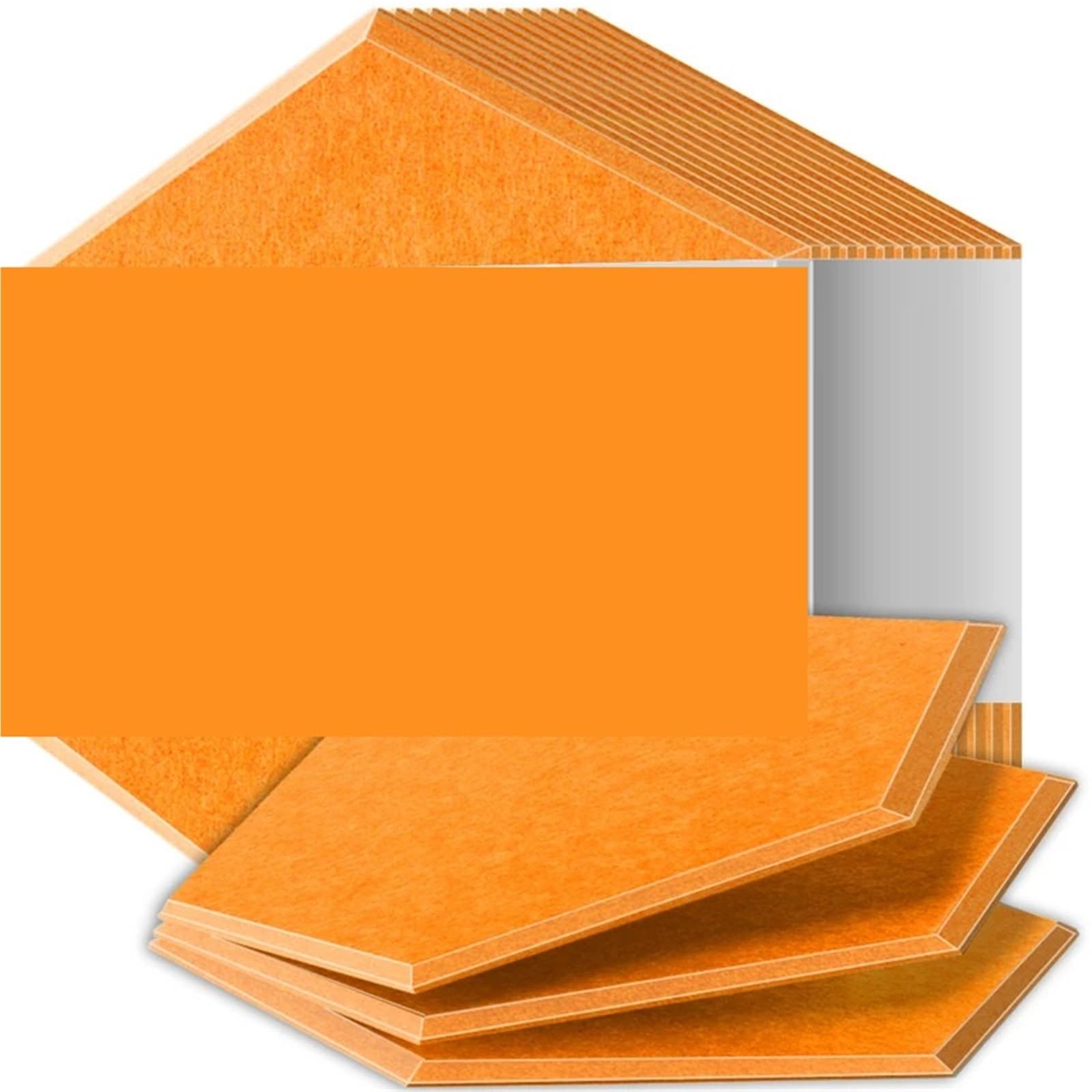 Paneles Acústicos Hexagonales Paneles insonorizados de alta densidad resistentes al fuego que absorben el ruido y eliminan los ecos Para el estudio(06 Gold Copper,12 Pcs,0.8cm Medium Density)