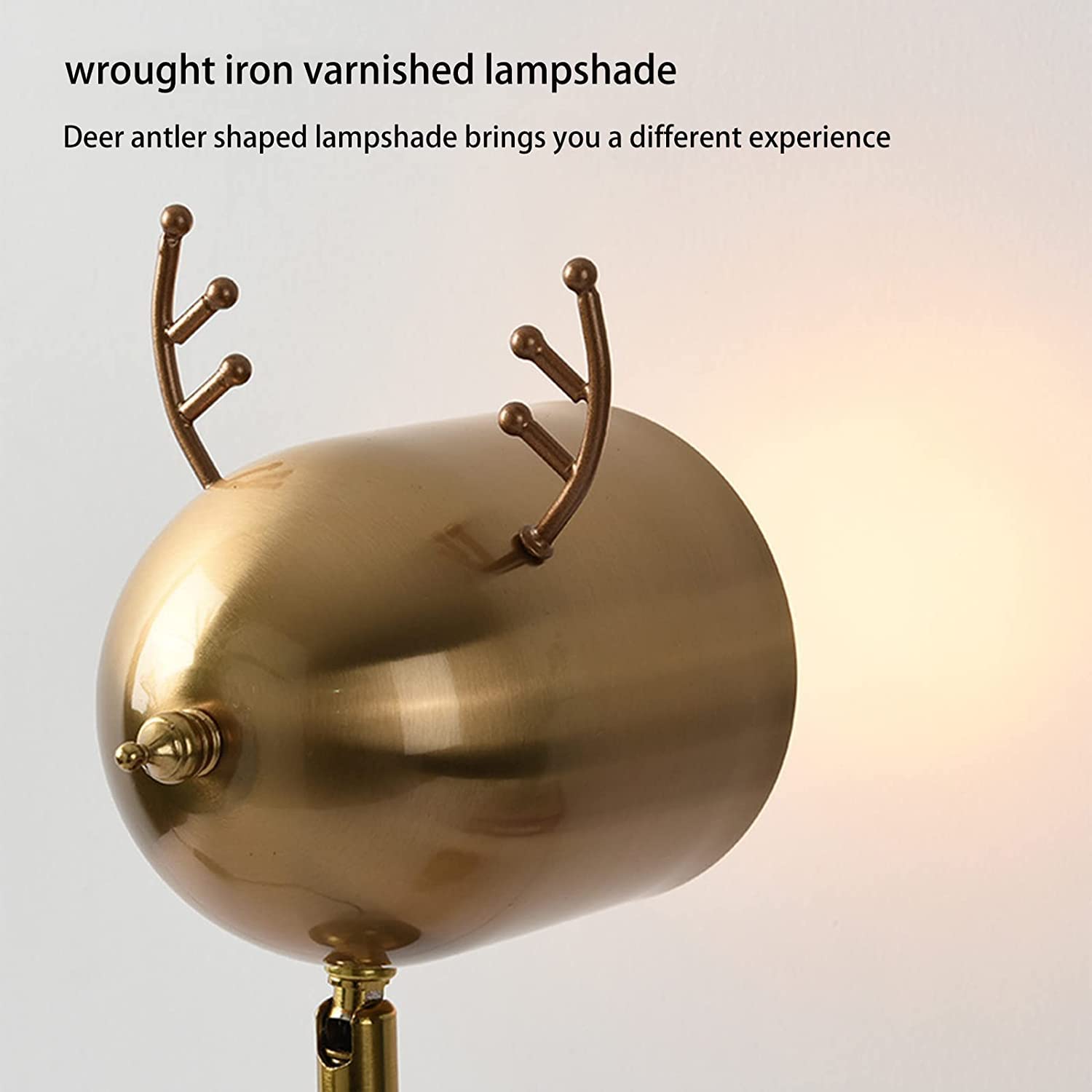 Chauffe-bougie Lampe à cire fondante Aromathérapie Lampe chauffante à cire Lampe chauffante en bois de cerf en métal pour bougies parfumées Bougie descendante fondante pour la décoration intérieure