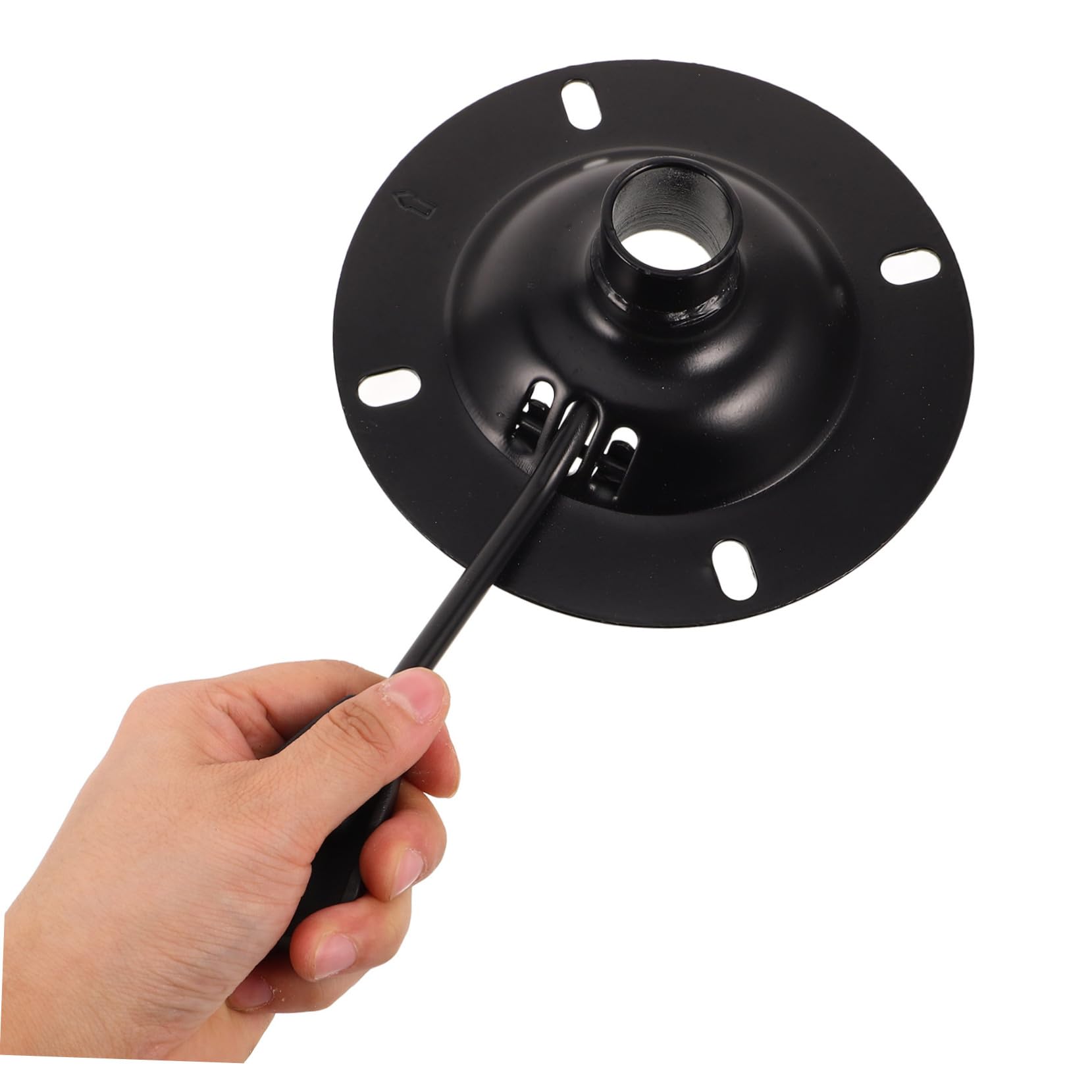 STOBOK 2 Piezas de Placa Base Giratoria para Silla de Oficina, Accesorio de Hierro Fácil de Instalar, Repuesto para Mecanismo de Control de Inclinación