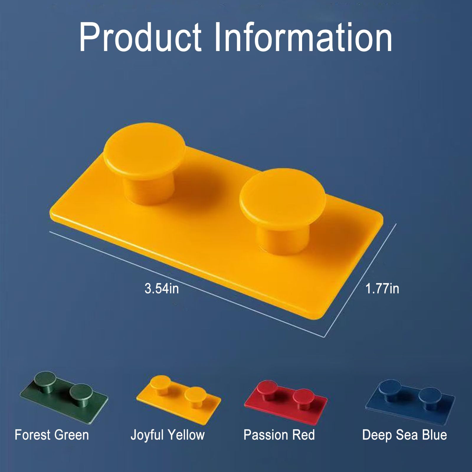 Forreen Ganci Adesivi, 4 pezzi Ganci Appendiabiti Colorati per Bambini, Ganci da Parete Autoadesivo in Plastica ABS di Alta Qualità Senza Forature per Bagno Camera da Letto Cucina Soggiorno