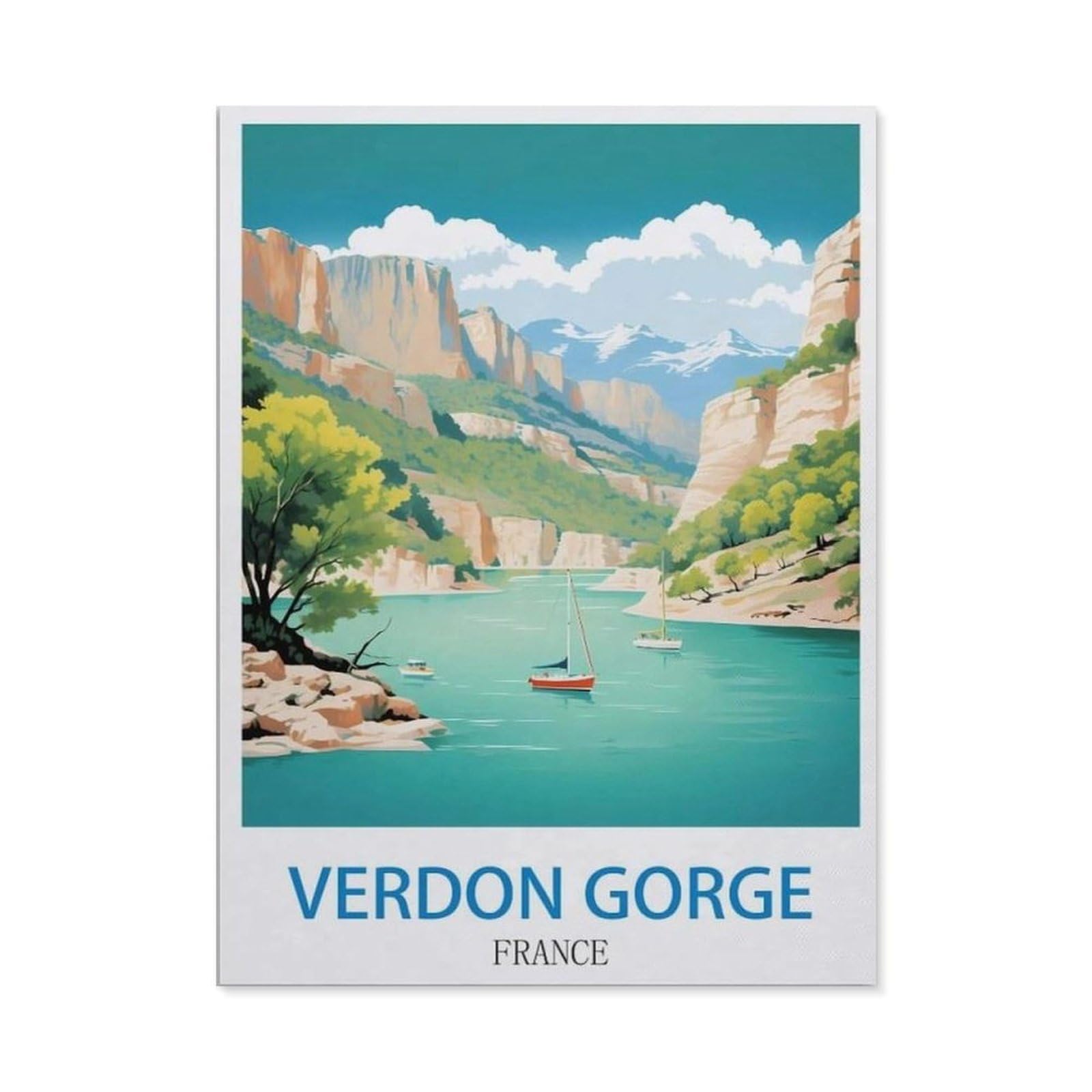 BEAYODKP 5D Diamond Painting，Verdon Gorge France（30x40cm）