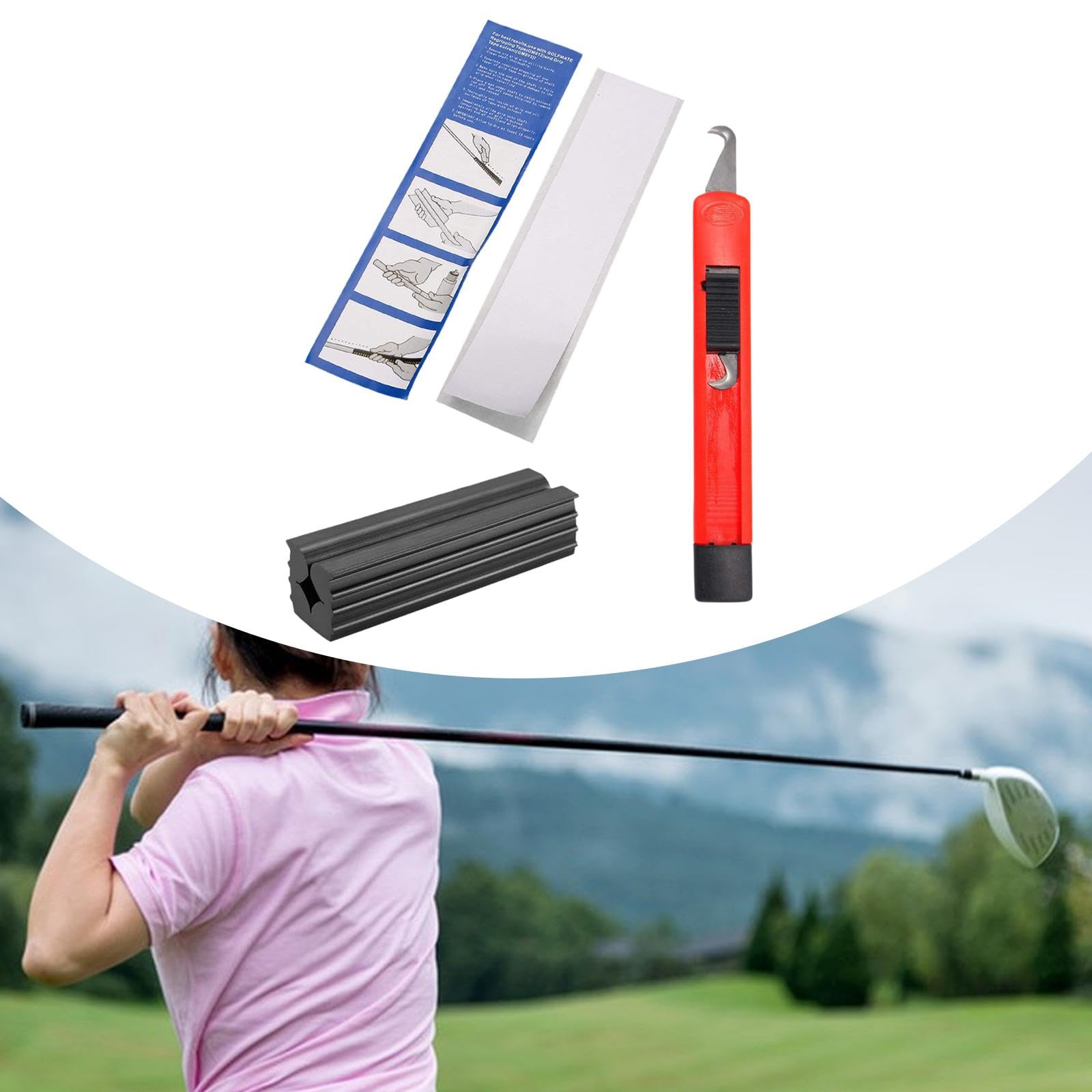 CAQYPVH Golf Grip Kit Golf Blade Antislip Golf Club Grip Replacement Kit