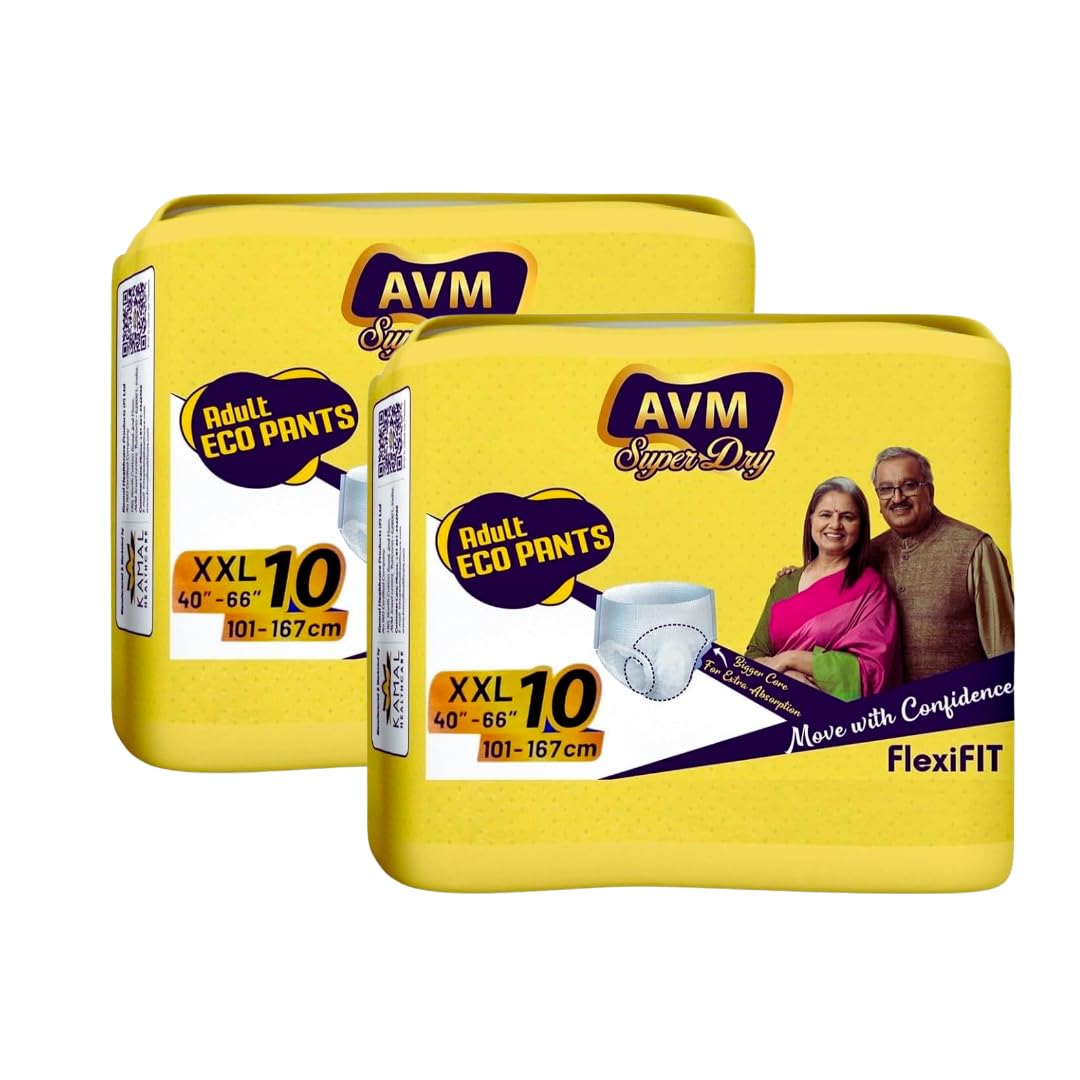 AVM Super Dry ECO Pants Adult Diaper for Unisex (Extra Extra Large) - 2 Pack /20 Pcs - XXL (B0DCP1NSJN) Amazon Price History, Amazon Price Tracker