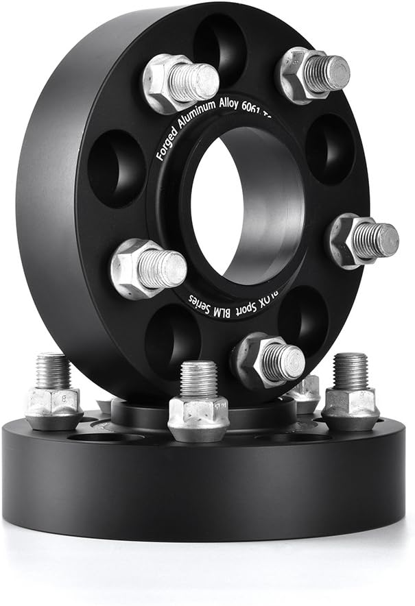 2Pcs 25mm / 1'' Hub Centric Wheel Spacers Adapters 5x127 Forged Aluminum 6061-T6 for Jeep Grand Cherokee WK2 2011-2019