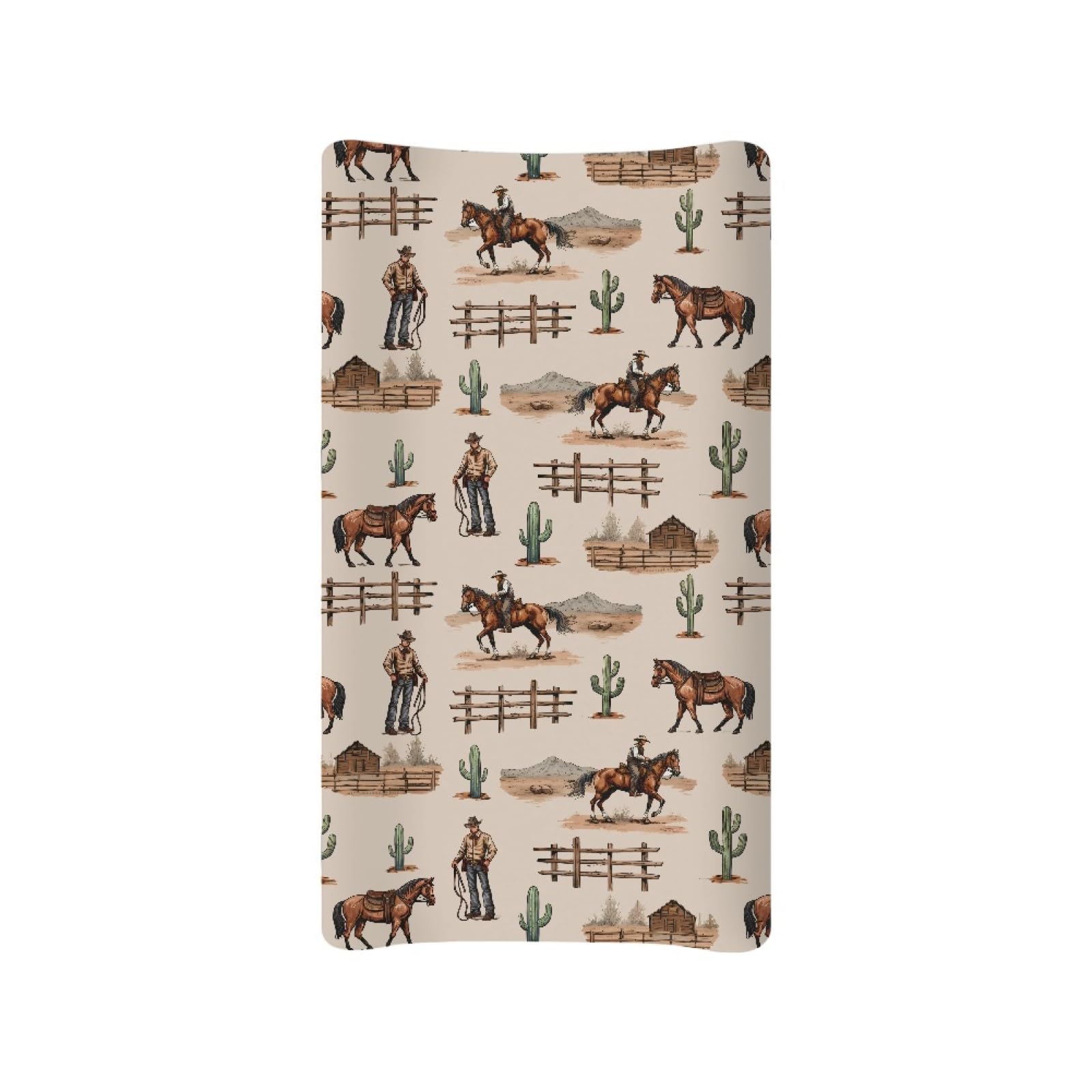 Zanxiantu Horse Baby Changing Pad Cover Infant Newborn Diaper Table Change Mat Sheets Cover Changing Table Covers for Boys Girls-Purple