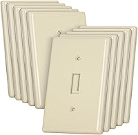 Vista 25 de Bates- Cubierta para interruptor de luz, cubiertas de placa de interruptor, paquete de 10, cubierta de interruptor de luz individual, 1 banda