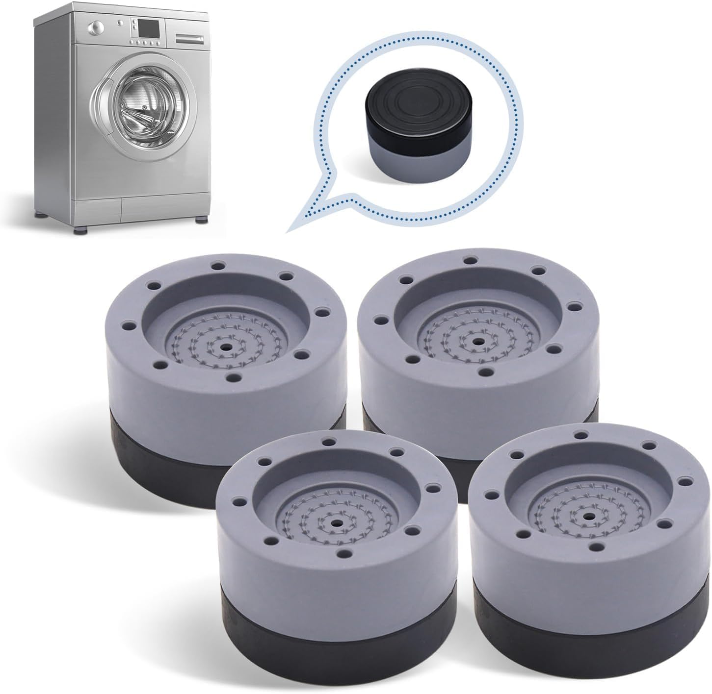 See full amazon price history chart for WAZDORF Anti Vibration Pads for Washing Machine Washing Machine Feet Pads Shock Absorber Noise Cancelling Washer Support, Washing Machine Anti Vibration Pad Heightening Pads Smart (Simple PAD 4 PCS) WAZDORF Anti Vibration Pads for Washing Machine Washing Machine Feet Pads Shock Absorber Noise Cancelling Washer Support, Washing Machine Anti Vibration Pad Heightening Pads Smart (Simple PAD 4 PCS) (B0D3F8BNYW) Amazon Price History, Amazon Price Tracker