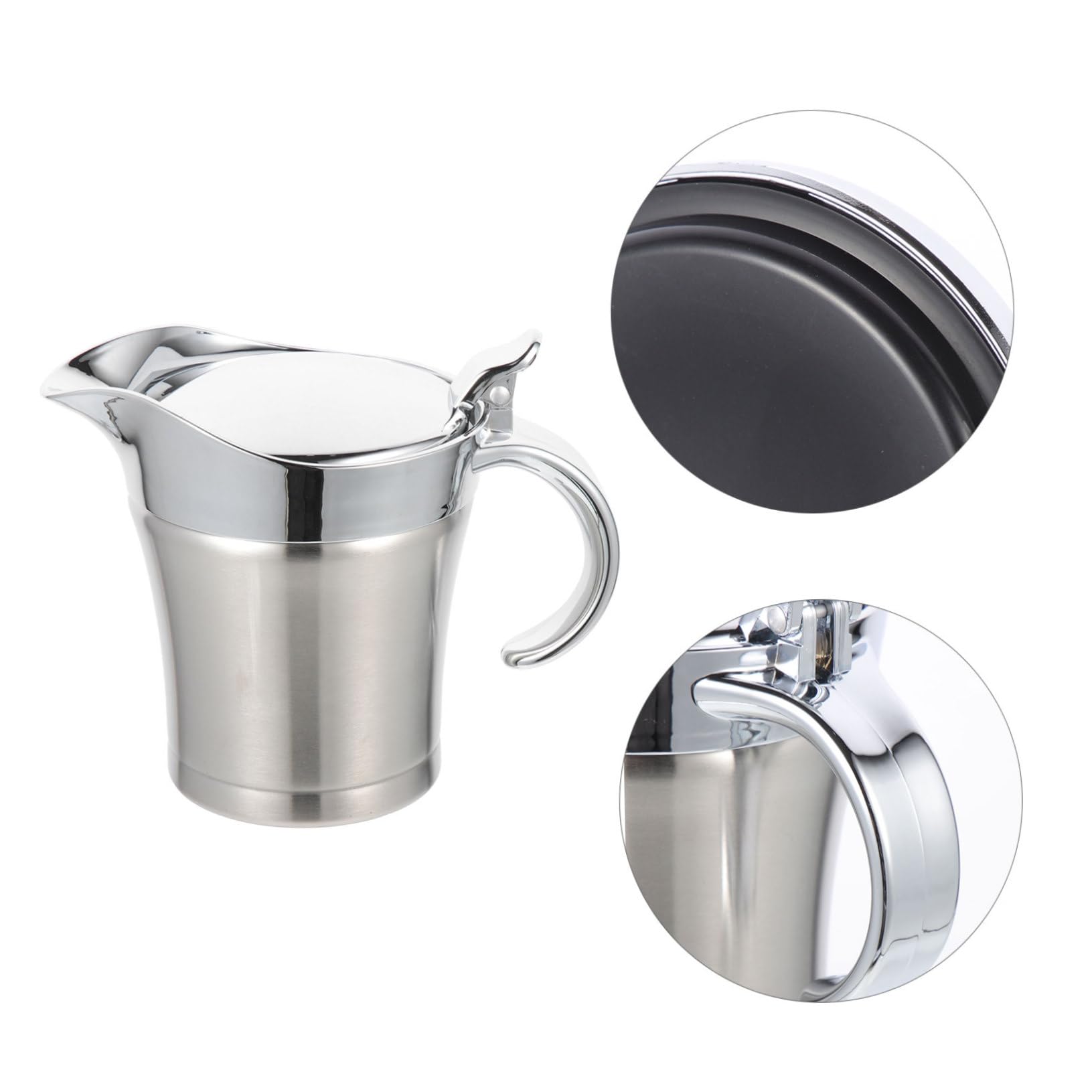 Dispensador de Salsa Vertedor Conveniente de 500ml de Acero Inoxidable y Diseño Antigoteo para Servir Hogar o Restaurante