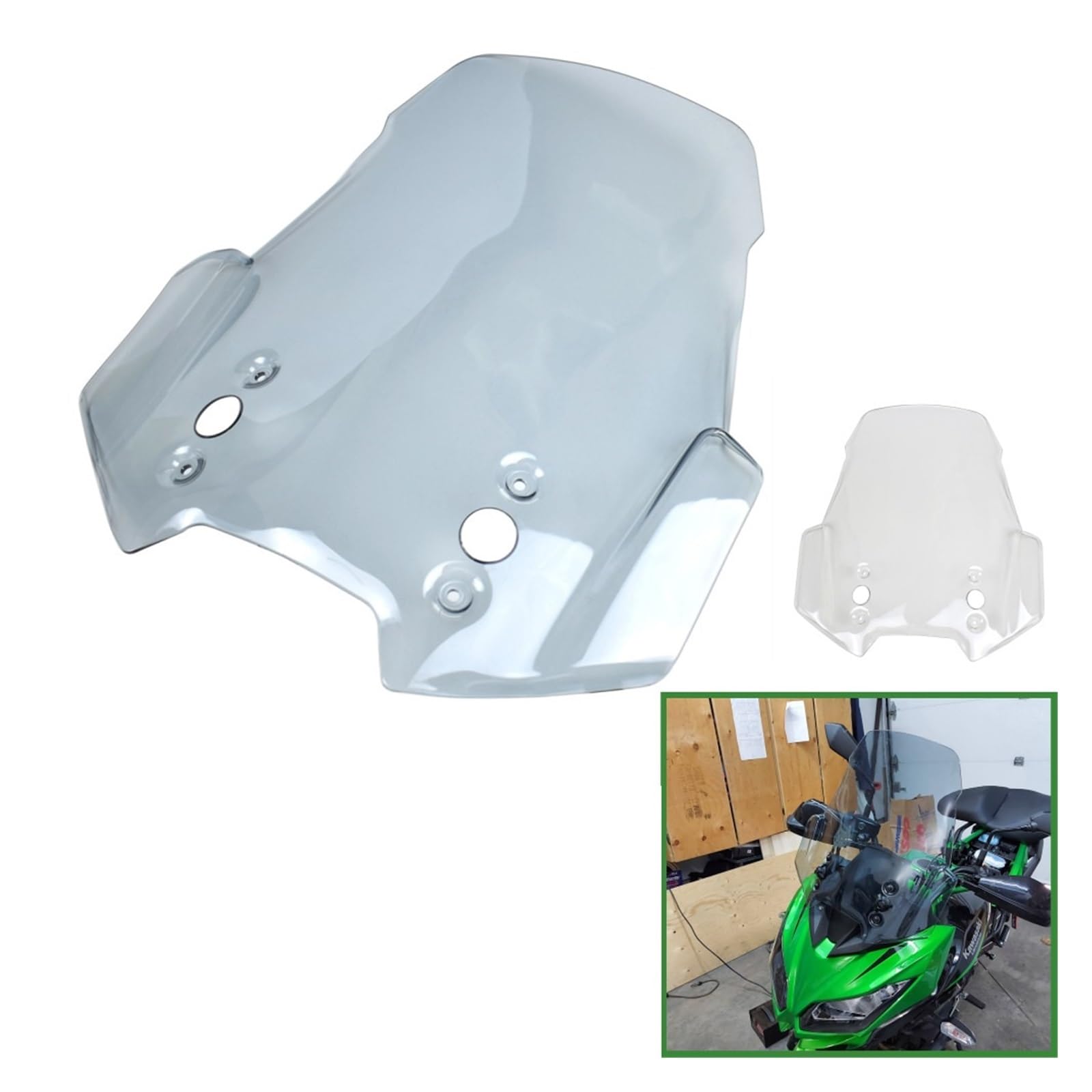 Viento Ajustable para Motos para VE&RSYS 650 & 1000 Protector De Pantalla Viento Frontal Deflectores Aire para ve&rsys 2015-2018 Parabrisas Motor