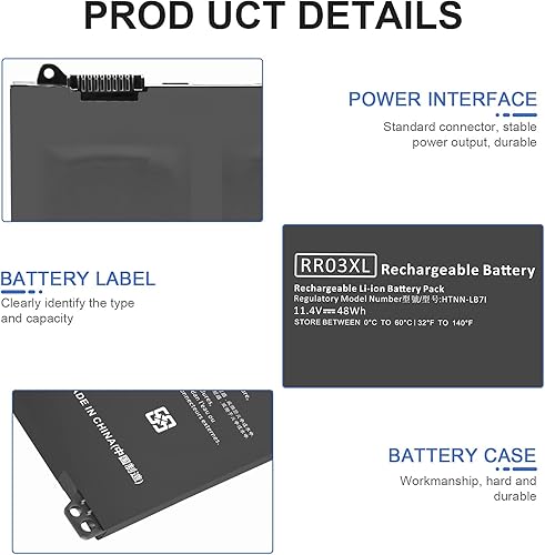 Miniatura 10 de TREE.NB E5470 E5570 Batería 62WH 6MT4T Batería para Dell Latitude 14 5470 E5470 15 5570 E5570 Notebook 15.6" Número de pieza: 7V69Y TXF9M 79VRK