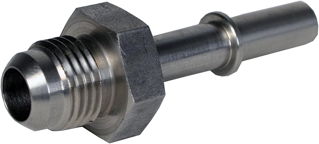 Aeromotive 15103 Pressure line, Ford OE 5/16" Male Quick Connect to -6 AN male (Male OE filter coupler)