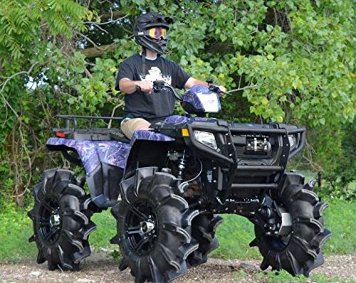 Superatv Heavy-Duty Front Bumper For Polaris Sportsman 450 / 500 / 600 / 700 / 800 (See Fitment) | Blocks Brush / Debris | Black, Textured Finish | Easy Bolt-On Install | Protects Entire Front End! #TOP3