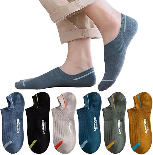 Amazon Qpanda 靴下 メンズ くるぶし 抗菌 防臭 綿 6足セット フットカバー ソックス 吸汗 24 28cm カラフルソックス アウトドアソックス カジュアル 浅履き口 フットカバー スニーカーソックス 通販