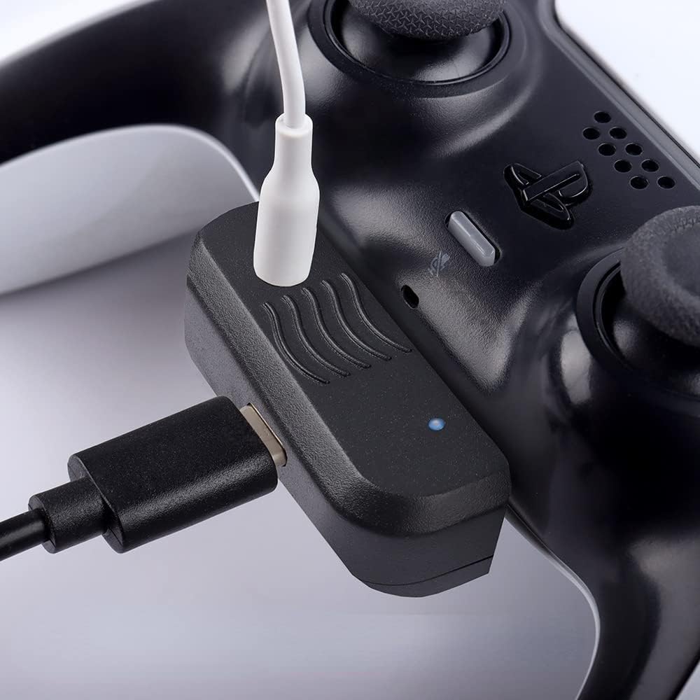 Controller Charger Adapter Quick Charge Type-C 3.1 Port with Headphone Connector for PS5 Gaming Controller
