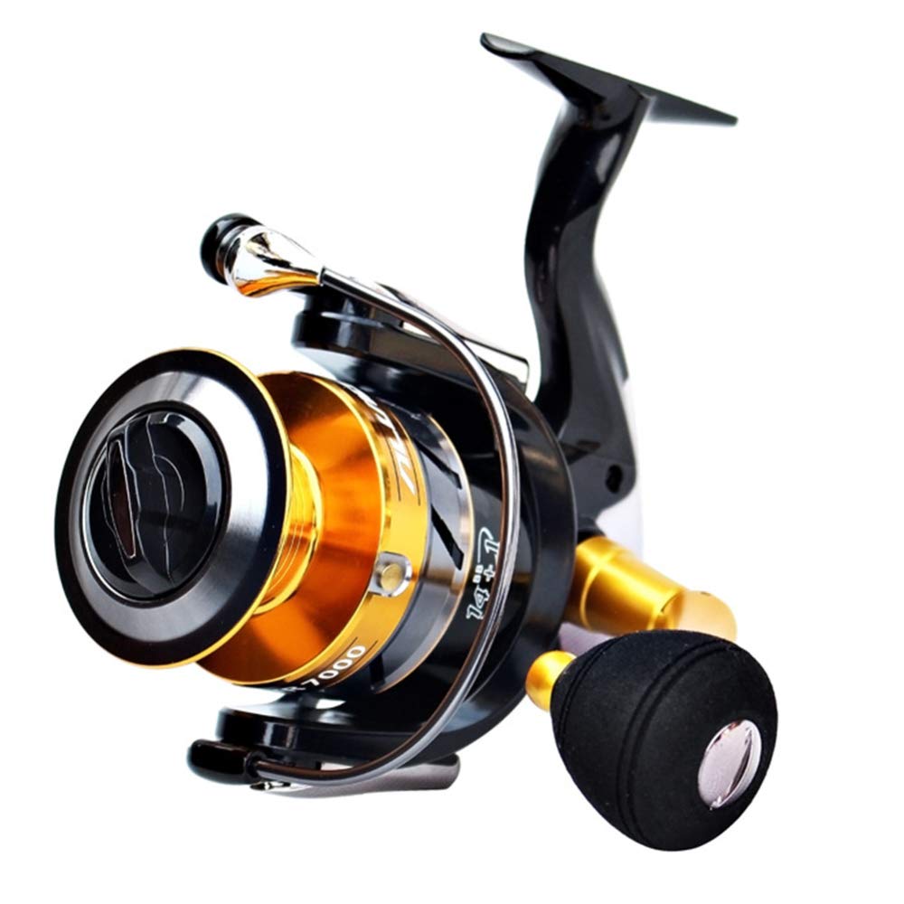 Moulinet de pêche à 15 axes, résistant à l'eau de mer, roue de pêche double anneau STR3000 One