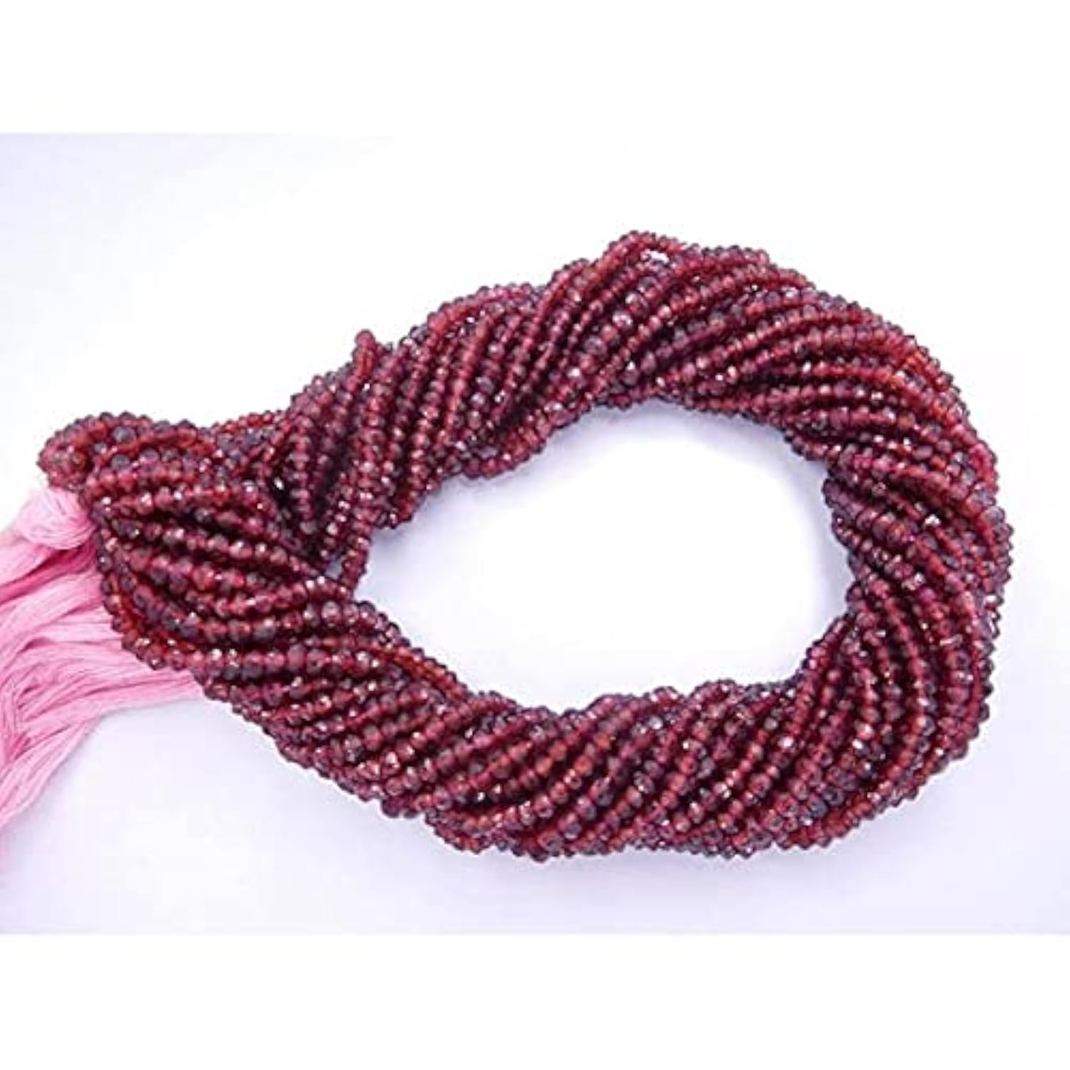 Grenat rouge naturel perles précieuses de 13" pour fabriquer un cadeau unique