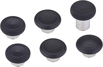eXtremeRate 6 in 1 Metal Replacement Thumbsticks Grip, Swap Magnetic Joysticks for Xbox One Elite Series 2 & Xbox Elite 2 Core Controller (Model 1797) - Black