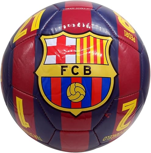 FC Barcelona Authentic - Balón de fútbol con licencia oficial, talla 5 - 06-8