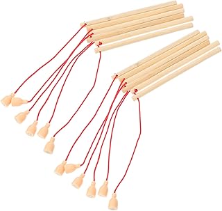 Abaodam 24 Pçs Vara De Pesca De Madeira Ímã Brinquedo De Pesca Pesca Crianças Brinquedo Crianças Varas De Pesca Brinquedo Vara De Pesca Brinquedos De Madeira Jardim De Infância Crianças