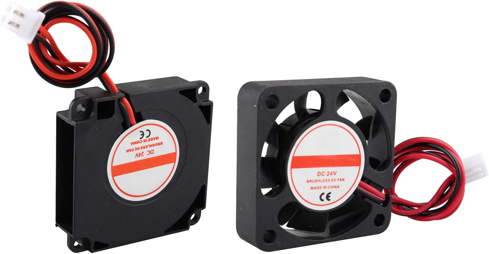 Jopto3D Printer Fan DC 24V Cooling Fan 2 Pin 4010 40 x 40 x 10mm Compatible with3D Printer Extruder Makerbot and DC 24V Hydraulic Turbo Cooling Brushless Fan Compatible with Ender 3 3D Printer