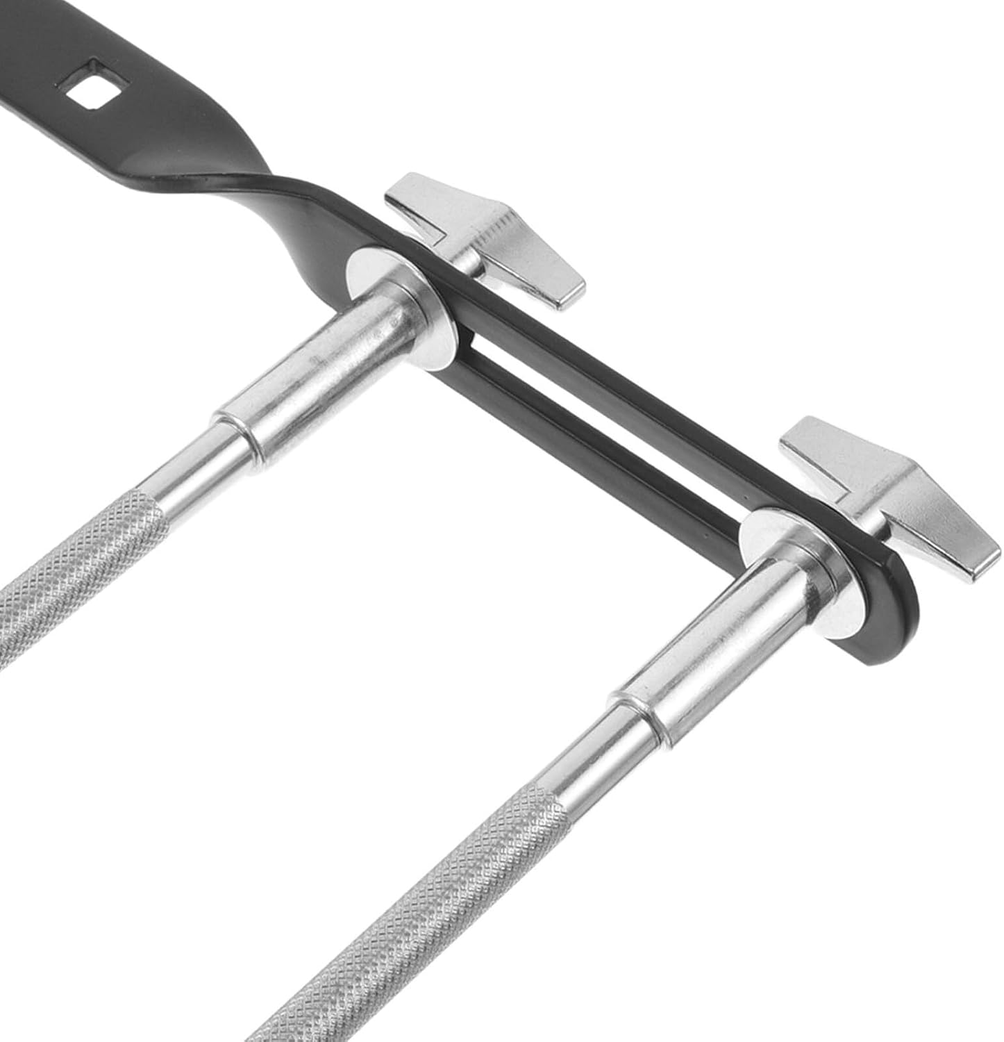 Drum Cowbell Mount Holder Clamp with Extended Dual Rods, Multifunctional Percussion Stand Attachment for Drum Kit Hardware, Cowbell Bracket for Drummers