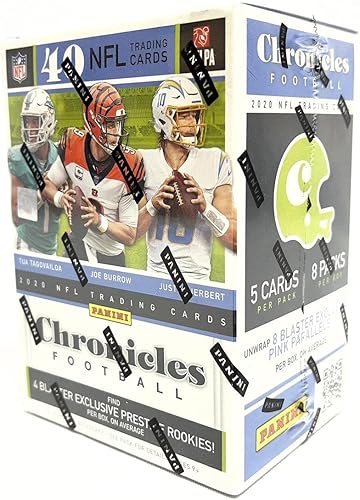 Miniatura 2 de 2020 Panini Chronicles Football 8-Pack Blaster Box (40 NFL Trading Cards)