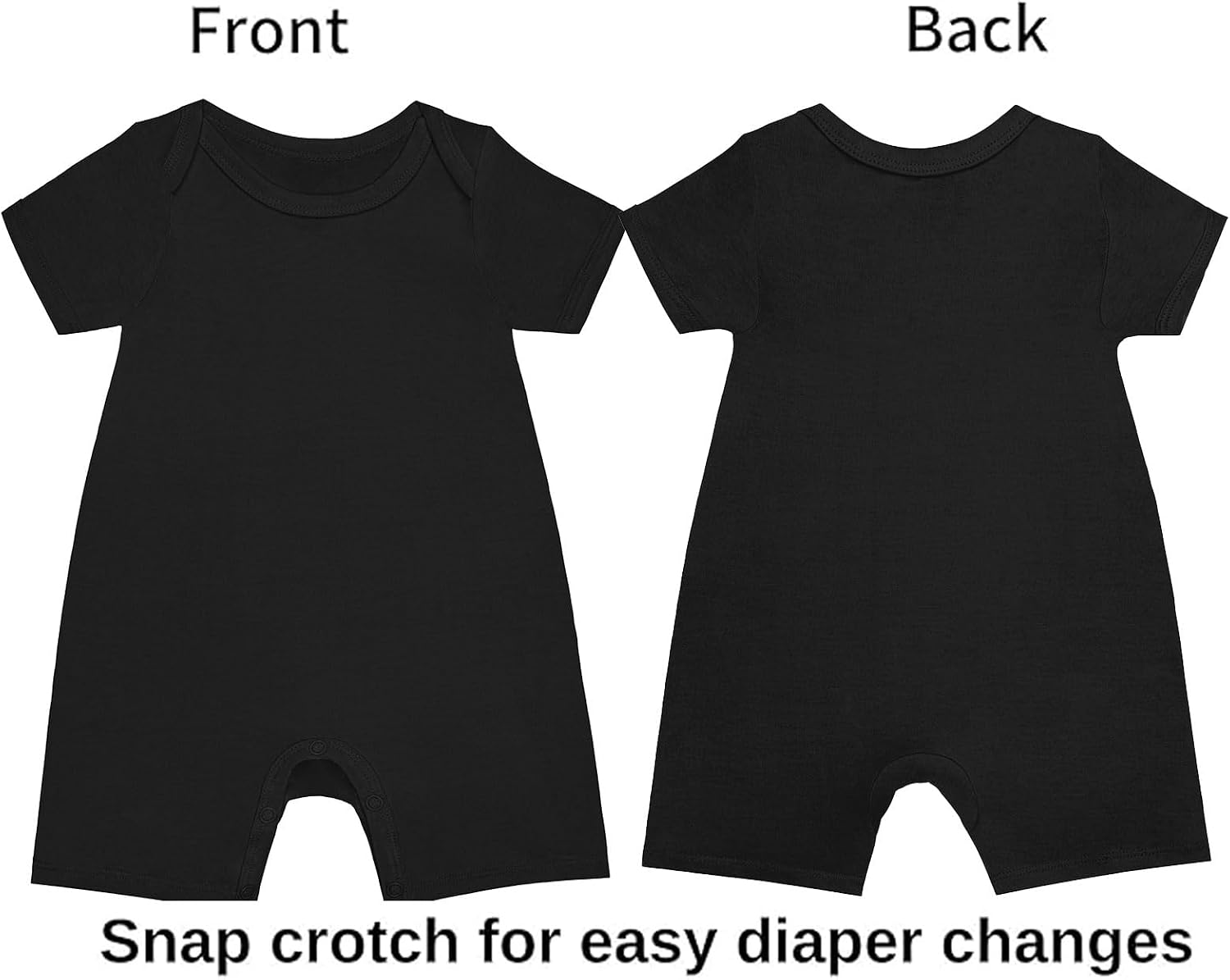 GUISBY Baby Rayon Romper Pajamas, 0-24M image 3