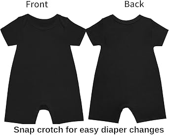 GUISBY Baby Rayon Romper Pajamas, 0-24M