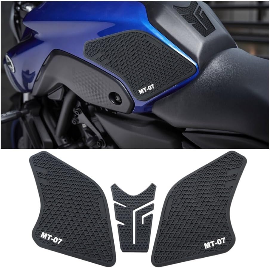Tank Traction Pad Motorcycle Protector Tank Pad Sticker Gas Knee Grip Traction Side Decals for for MT-07 MT07 MT 07 2021 2022