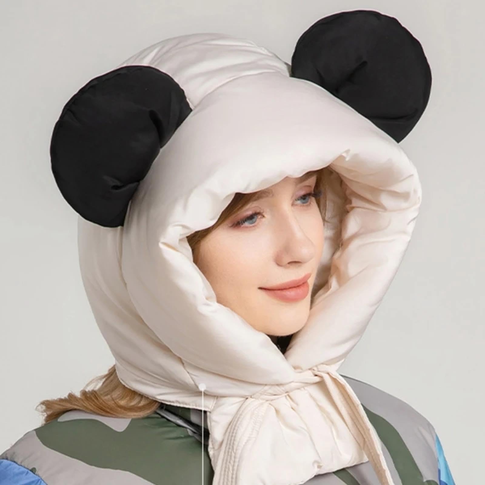 Czapki Czapki Skullies Czapki Beanie Panda Ucho Wyściełana Czapka Jesień Zima Ciepła Czapka Wiatroszczelna Kobiety Ochrona uszu Czapka Zimowe Nakrycia Głowy dla kobiet i dziewcząt