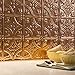 FASÄDE Traditional Style/Pattern 1 Decorative Vinyl 18in x 24in Backsplash Panel in Polished Copper (5 Pack)