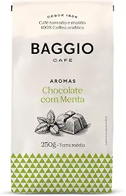 Baggio Café Café Torrado e Moído Aroma de Chocolate com Menta 250g