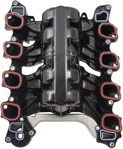 Miniatura 3 de Brock Colector de admisión superior de diseño mejorado de repuesto con juntas de termostato y kit de hardware compatible con camioneta F150 y