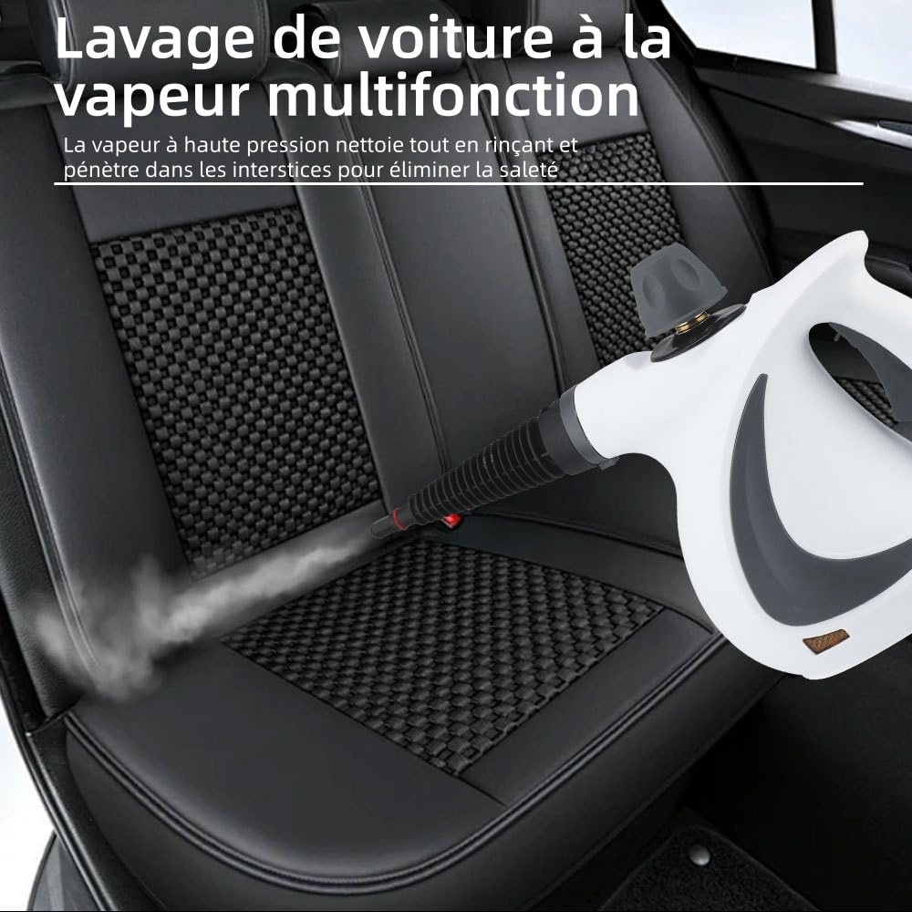 Nettoyeur Vapeur Steameo avec 9 Accessoires,Pratique, nettoyage en profondeur - Nettoyage Domestique Rapide pour Sols, Vitres, Tapis