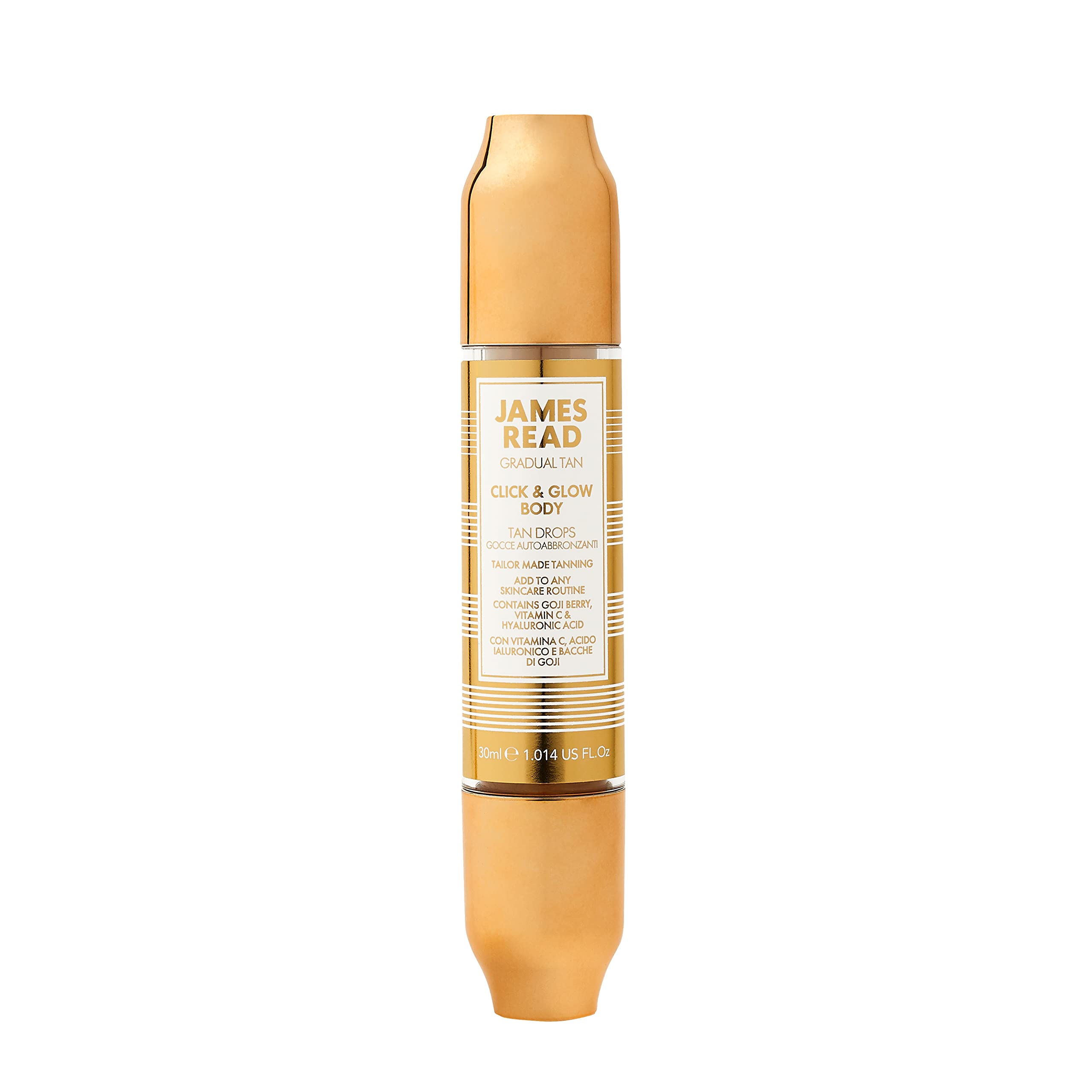 JAMES READ Click & Glow Tan Drops for the Body, 30ml, Caramel