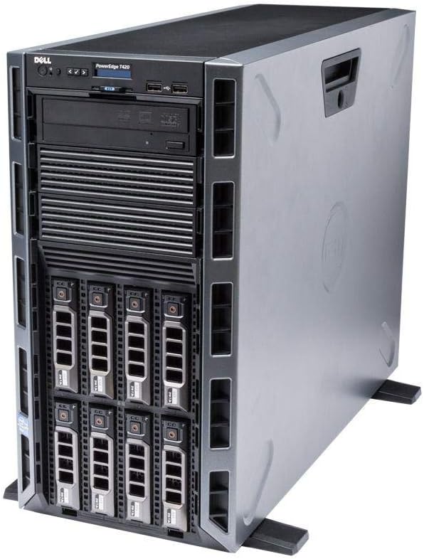 DELL PowerEdge T320 64-bit Tower Server with Six-Core E5-2430 Xeon 2.2GHz CPU + 72GB PC3-12800 ECC RAM + 8×3TB 7200RPM SAS 3.5" LFF HDD PERC RAID DVD-ROM 2×GigaBit NIC 2×PSU iDRAC7, NO OS (Renewed)